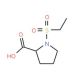 1-Ethanesulfonyl-pyrrolidine-2-carboxylic acid - chemical structure image