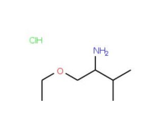 1-Ethoxy-3-methyl-2-butanamine hydrochloride - chemical structure image
