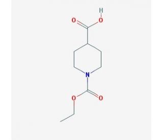 1-(Ethoxycarbonyl)-4-piperidinecarboxylic acid (CAS 118133-15-6) - chemical structure image