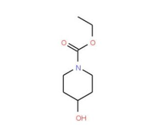 1-(Ethoxycarbonyl)piperidin-4-ol (CAS 65214-82-6) - chemical structure image