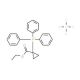 (1-Ethoxycarbonylcyclopropyl)triphenylphosphonium tetrafluoroborate (CAS 52186-89-7) - chemical structure image