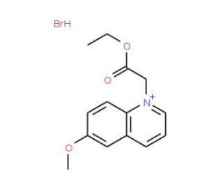 1-(Ethoxycarbonylmethyl)-6-methoxyquinolinium bromide (CAS 162558-52-3) - chemical structure image 