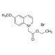 1-(Ethoxycarbonylmethyl)-6-methoxyquinolinium bromide (CAS 162558-52-3) - chemical structure image