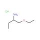 1-(Ethoxymethyl)propylamine hydrochloride - chemical structure image