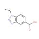 1-ethyl-1H-1,2,3-benzotriazole-5-carboxylic acid - chemical structure image