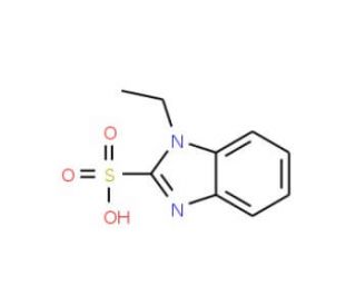 1-ethyl-1H-benzimidazole-2-sulfonic acid (CAS 90331-19-4) - chemical structure image