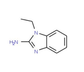1-Ethyl-1H-benzoimidazol-2-ylamine (CAS 1622-58-8) - chemical structure image