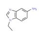 1-Ethyl-1H-benzoimidazol-5-ylamine (CAS 62874-34-4) - chemical structure image
