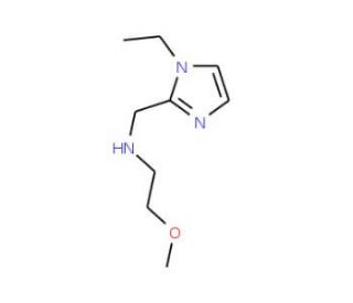 (1-Ethyl-1H-imidazol-2-ylmethyl)-(2-methoxy-ethyl)-amine - chemical structure image