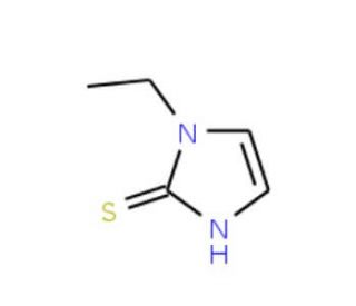1-ethyl-1H-imidazole-2-thiol (CAS 10583-83-2) - chemical structure image