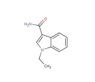 1-ethyl-1H-indole-3-carboxamide - chemical structure image