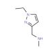 (1-Ethyl-1H-pyrazol-3-ylmethyl)-methyl-amine - chemical structure image