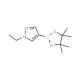 1-Ethyl-1H-pyrazole-4-boronic acid pinacol ester (CAS 847818-70-6) - chemical structure image