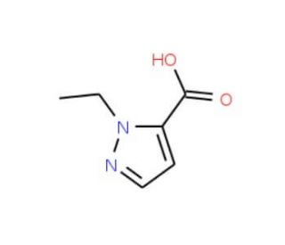 1-ethyl-1H-pyrazole-5-carboxylic acid (CAS 400755-43-3) - chemical structure image