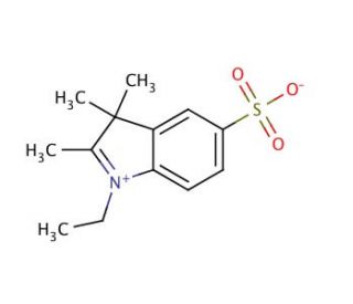 1-Ethyl-2,3,3-trimethylindolenium-5-sulfate (CAS 146368-07-2) - chemical structure image