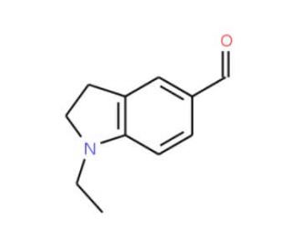 1-Ethyl-2,3-dihydro-1H-indole-5-carbaldehyde - chemical structure image