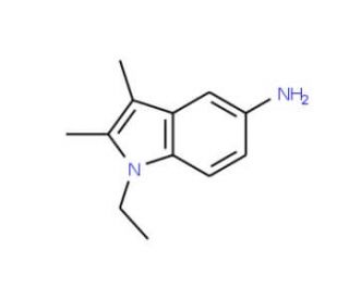 1-Ethyl-2,3-dimethyl-1H-indol-5-ylamine - chemical structure image