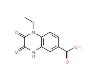 1-ethyl-2,3-dioxo-1,2,3,4-tetrahydroquinoxaline-6-carboxylic acid - chemical structure image