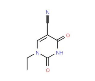 1-ethyl-2,4-dioxo-1,2,3,4-tetrahydropyrimidine-5-carbonitrile (CAS 57712-57-9) - chemical structure image