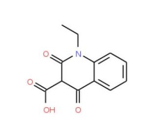 1-Ethyl-2,4-dioxo-1,2,3,4-tetrahydroquinoline-3-carboxylic acid (CAS 146828-47-9) - chemical structure image