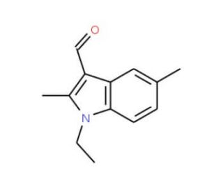 1-Ethyl-2,5-dimethyl-1H-indole-3-carbaldehyde - chemical structure image