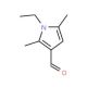 1-Ethyl-2,5-dimethyl-1H-pyrrole-3-carbaldehyde (CAS 18870-74-1) - chemical structure image