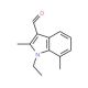 1-Ethyl-2,7-dimethyl-1H-indole-3-carbaldehyde - chemical structure image