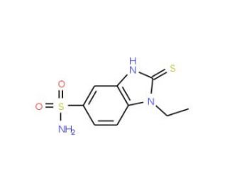 1-ethyl-2-mercapto-1H-benzimidazole-5-sulfonamide - chemical structure image