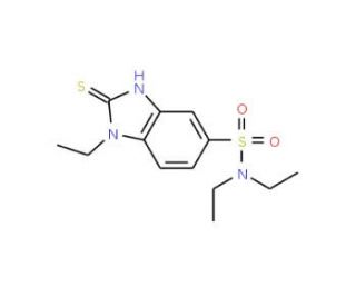 1-Ethyl-2-mercapto-1H-benzoimidazole-5-sulfonic acid diethylamide - chemical structure image
