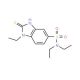 1-Ethyl-2-mercapto-1H-benzoimidazole-5-sulfonic acid diethylamide - chemical structure image