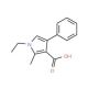 1-Ethyl-2-methyl-4-phenyl-1H-pyrrole-3-carboxylic acid - chemical structure image