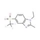 1-Ethyl-2-methyl-5-(trifluoromethylsulphonyl)benzimidazole - chemical structure image