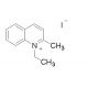 1-Ethyl-2-methylquinolinium iodide (CAS 606-55-3) - chemical structure image