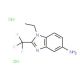 1-Ethyl-2-trifluoromethyl-1H-benzoimidazol-5-ylamine dihydrochloride - chemical structure image