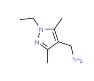 (1-Ethyl-3,5-dimethyl-1H-pyrazol-4-yl)methylamine (CAS 936940-14-6) - chemical structure image