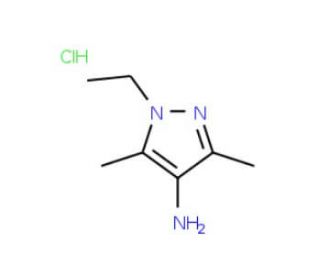 1-Ethyl-3,5-dimethyl-1H-pyrazol-4-ylamine hydrochloride - chemical structure image
