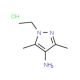 1-Ethyl-3,5-dimethyl-1H-pyrazol-4-ylamine hydrochloride - chemical structure image
