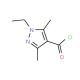 1-Ethyl-3,5-dimethyl-1H-pyrazole-4-carbonyl chloride - chemical structure image