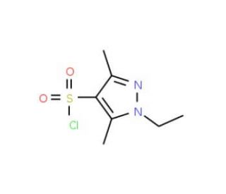 1-Ethyl-3,5-dimethyl-1H-pyrazole-4-sulfonyl chloride (CAS 1005614-77-6) - chemical structure image