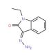 1-Ethyl-3-hydrazono-1,3-dihydro-indol-2-one (CAS 62295-16-3) - chemical structure image