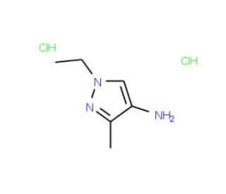 1-Ethyl-3-methyl-1H-pyrazol-4-ylaminedihydrochloride - chemical structure image