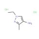 1-Ethyl-3-methyl-1H-pyrazol-4-ylaminedihydrochloride - chemical structure image