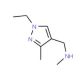 (1-Ethyl-3-methyl-1H-pyrazol-4-ylmethyl)-methyl-amine (CAS 956363-88-5) - chemical structure image