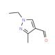 1-ethyl-3-methyl-1H-pyrazole-4-carbaldehyde (CAS 676348-38-2) - chemical structure image