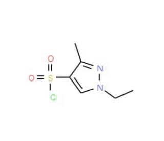 1-Ethyl-3-methyl-1H-pyrazole-4-sulfonyl chloride (CAS 1005627-55-3) - chemical structure image