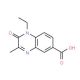 1-Ethyl-3-methyl-2-oxo-1,2-dihydro-quinoxaline-6-carboxylic acid - chemical structure image