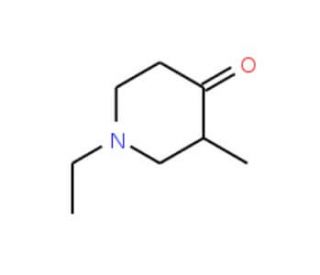 1-Ethyl-3-methyl-4-piperidone (CAS 3612-16-6) - chemical structure image