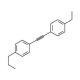 1-Ethyl-4-[(4-n-propylphenyl)ethynyl]benzene (CAS 102225-55-8) - chemical structure image