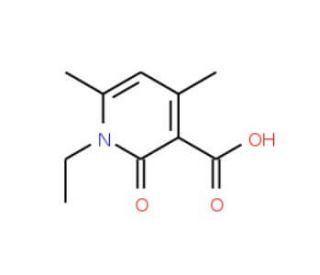1-Ethyl-4,6-dimethyl-2-oxo-1,2-dihydro-pyridine-3-carboxylic acid (CAS 24667-06-9) - chemical structure image