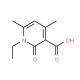 1-Ethyl-4,6-dimethyl-2-oxo-1,2-dihydro-pyridine-3-carboxylic acid (CAS 24667-06-9) - chemical structure image